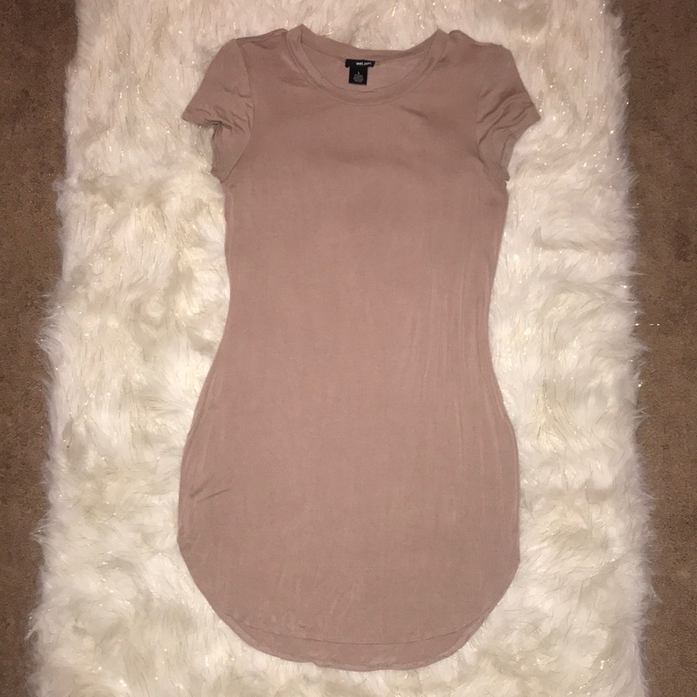 Wet Seal beige mini dress | size L